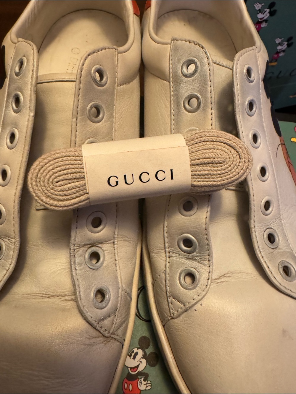 Authentic Gucci x Disney Mickey Mouse Sneakers - Picture 11 of 12